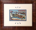 Greetings From Arizona Large Letter card framed