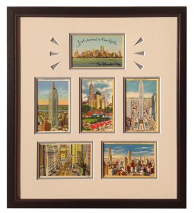 New York City Framed Vintage Postcards